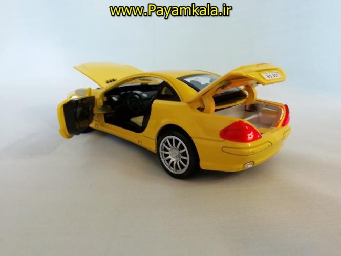 اسباب بازی ماشین بنز SL500 متوسط (MERCEDES-BENZ) موزیکال-چراغدار فلزی