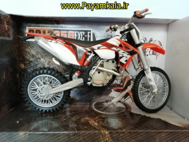 (سایز بزرگ) ماکت فلزی موتورسیکلت کی تی ام (KTM 2012 350 EXC-F)(1/12)