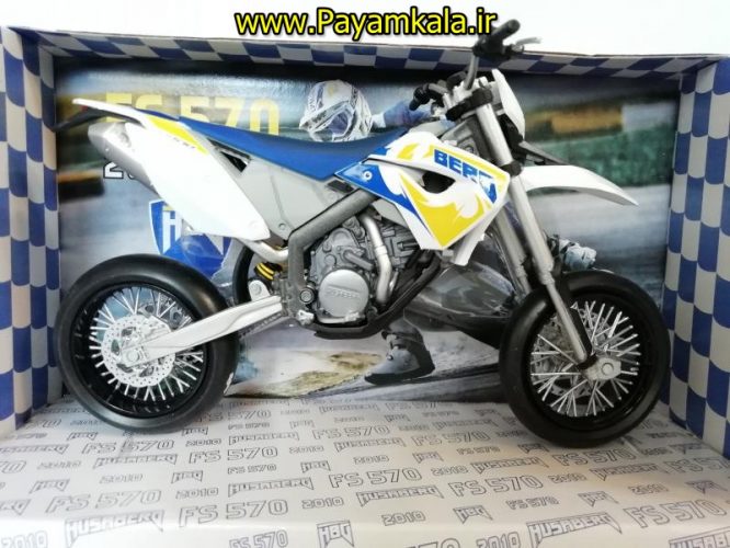 (سایز بزرگ) ماکت فلزی موتورسیکلت هوسابرگ (HUSABERG FS570 2010)(1/12)