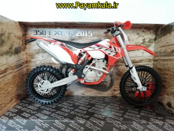 (سایز بزرگ) ماکت فلزی موتورسیکلت کی تی ام (KTM 350 EXC-F 2015)(1/12)