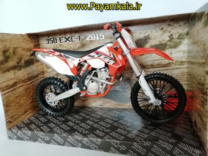 (سایز بزرگ) ماکت فلزی موتورسیکلت کی تی ام (KTM 350 EXC-F 2015)(1/12)