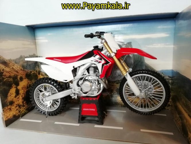 (سایز بزرگ) ماکت فلزی موتورسیکلت هوندا (HONDA CRF 450R)(1/12)