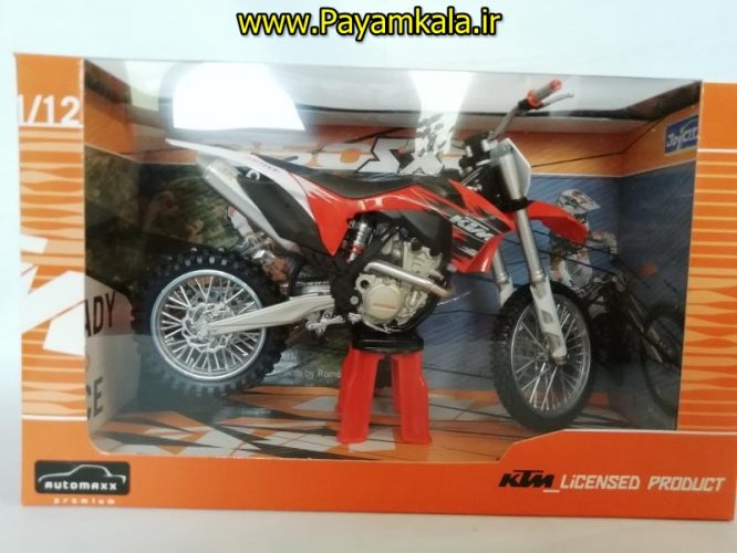 (سایز بزرگ) ماکت فلزی موتورسیکلت کی تی ام (KTM 350SXF)(1/12)