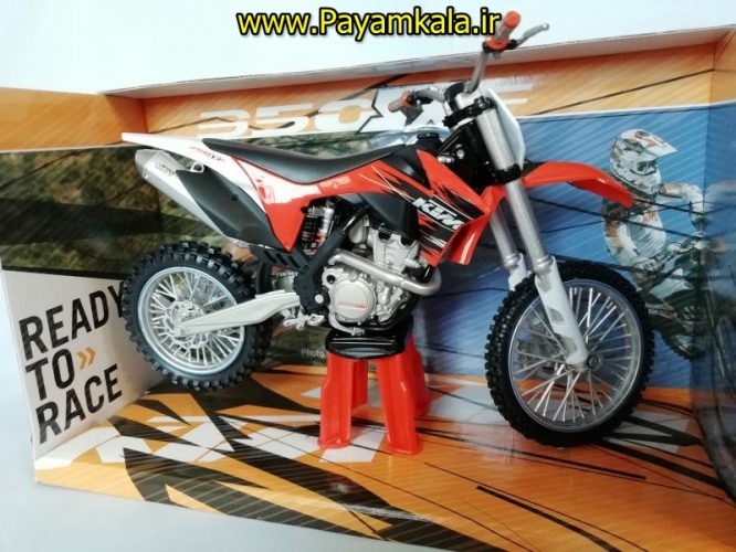 (سایز بزرگ) ماکت فلزی موتورسیکلت کی تی ام (KTM 350SXF)(1/12)