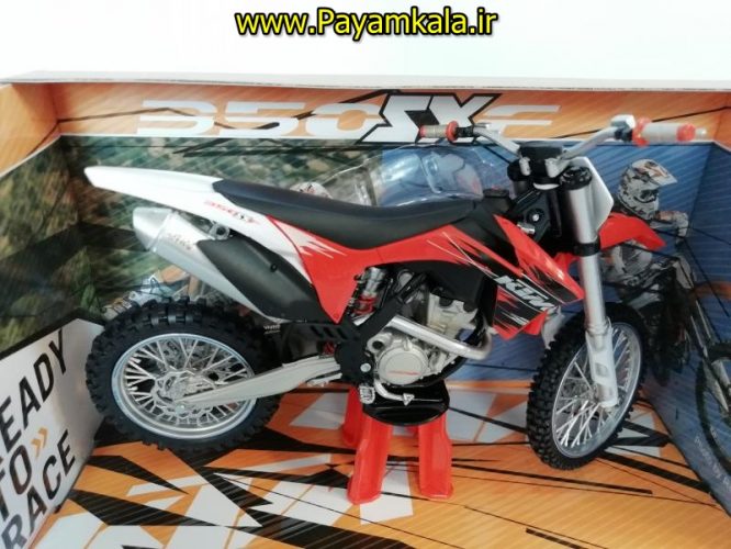 (سایز بزرگ) ماکت فلزی موتورسیکلت کی تی ام (KTM 350SXF)(1/12)