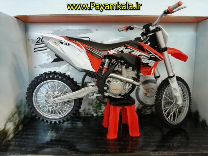 (سایز بزرگ) ماکت فلزی موتورسیکلت کی تی ام (KTM 350 SXF 2012)(1/12)