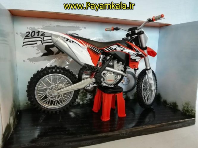 (سایز بزرگ) ماکت فلزی موتورسیکلت کی تی ام (KTM 350 SXF 2012)(1/12)