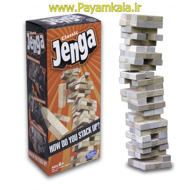 اسباب بازی فکری برج هیجان جنگا (JENGA) تعداد قطعات 48