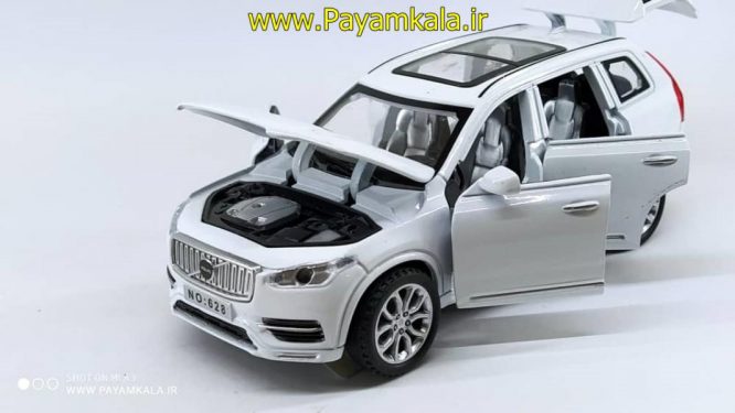 ماشین ولو شش درب بازشو (VQLVO XC90-T6 BY DIECAST REPLICA) سفید