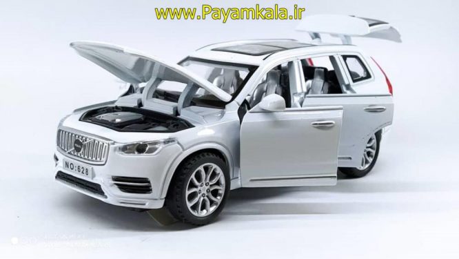 ماشین ولو شش درب بازشو (VQLVO XC90-T6 BY DIECAST REPLICA) سفید