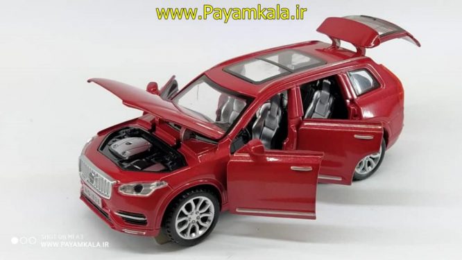 ماشین ولو شش درب بازشو (VQLVO XC90-T6 BY DIECAST REPLICA) قرمز