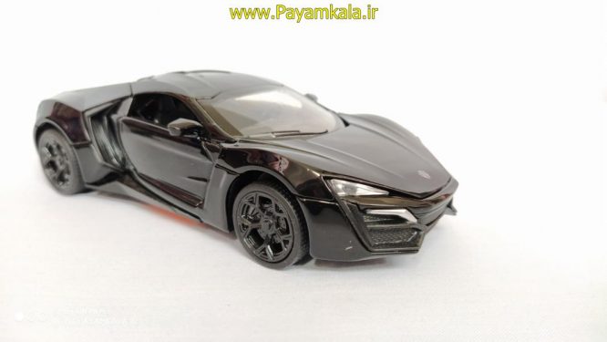 اسباب بازی ماشین لایکن هایپراسپرت متوسط (Lykan HyperSport) سریع و خشن موزیکال-چراغدار فلزی