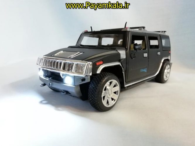 اسباب بازی ماشین هامر متوسط (HUMMER) موزیکال-چراغدار فلزی 