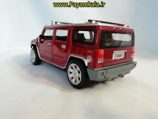 اسباب بازی ماشین هامر متوسط (HUMMER) موزیکال-چراغدار فلزی 