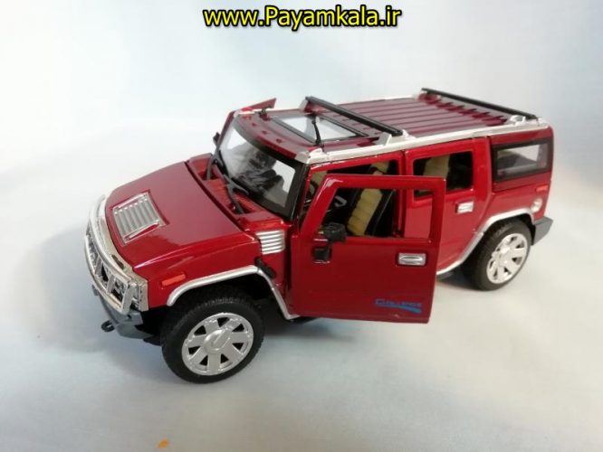 اسباب بازی ماشین هامر متوسط (HUMMER) موزیکال-چراغدار فلزی 