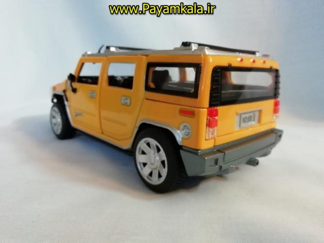 اسباب بازی ماشین هامر متوسط (HUMMER) موزیکال-چراغدار فلزی 