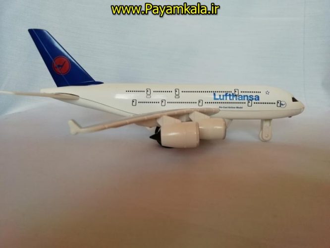 هواپیما مسافربری لوفتهانزا LUFTHANSA صدادار-چراغدار فلزی (کد 380)