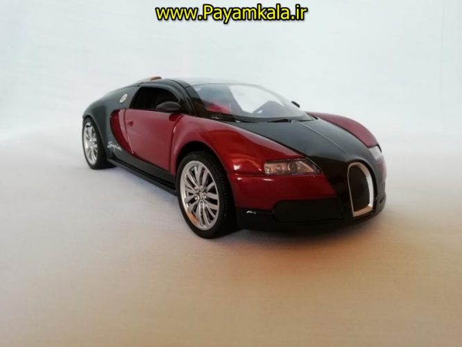 (موزیکال-چراغدار) ماکت فلزی عقب کش بوگاتی بزرگ (1:24) (Bugatti)