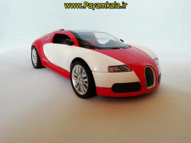 (موزیکال-چراغدار) ماکت فلزی عقب کش بوگاتی بزرگ (1:24) (Bugatti)