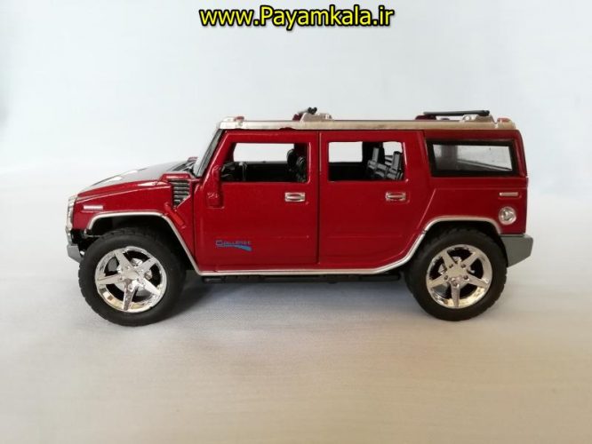 (853D) اسباب بازی ماشین هامر متوسط (HUMMER) موزیکال-چراغدار فلزی