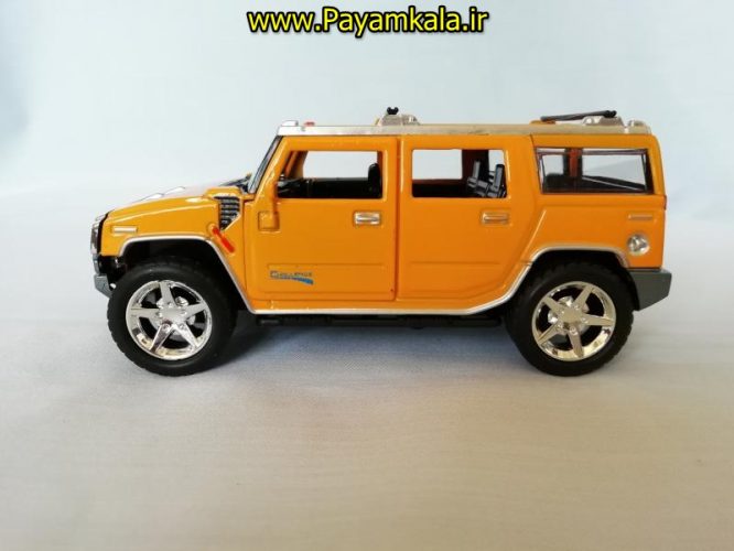 (853D) اسباب بازی ماشین هامر متوسط (HUMMER) موزیکال-چراغدار فلزی