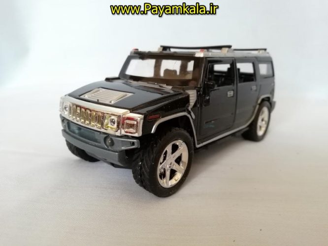 (853D) اسباب بازی ماشین هامر متوسط (HUMMER) موزیکال-چراغدار فلزی