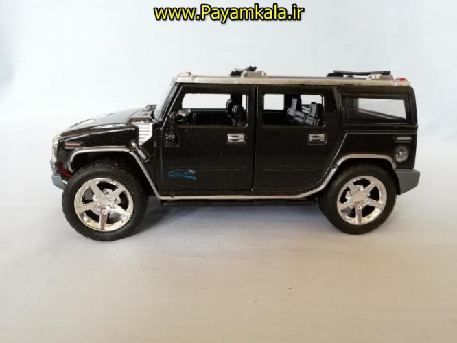 (853D) اسباب بازی ماشین هامر متوسط (HUMMER) موزیکال-چراغدار فلزی