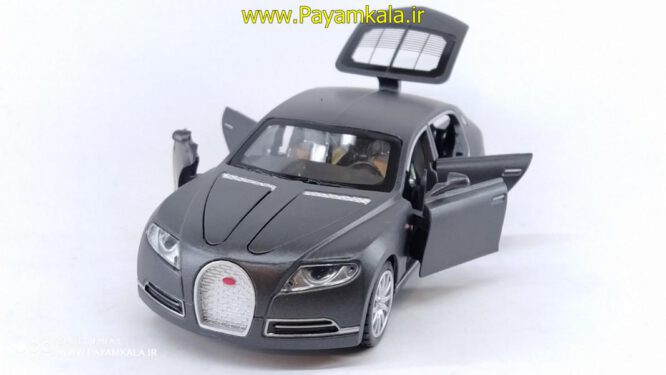 (7 در بازشو) اسباب بازی ماشین بوگاتی گالیبیه متوسط (Bugatti) موزیکال