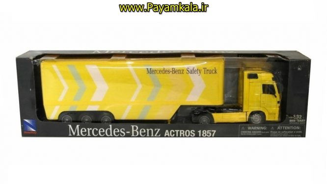 (ترانزیت) ماکت تریلی مرسدس بنز اکتروس1857 (MERCEDES-BENZ ACTROS 1857 BY NEWRAY) بزرگ 1:32 ساخت نیوری