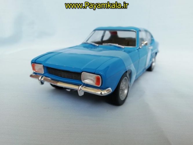 ماکت ماشین اسباب بازی فورد کاپری بزرگ (1:24) (WELLY)(1969 FORD CAPRI) آبی