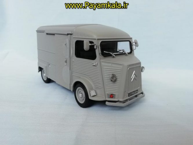 ماکت ماشین اسباب بازی سیتروئن بزرگ (1:24) (WELLY)(CITROEN TYPE H) طوسی