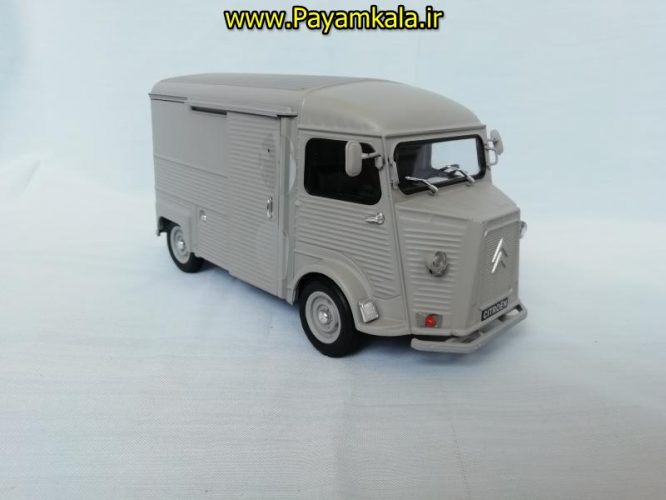 ماکت ماشین اسباب بازی سیتروئن بزرگ (1:24) (WELLY)(CITROEN TYPE H) طوسی