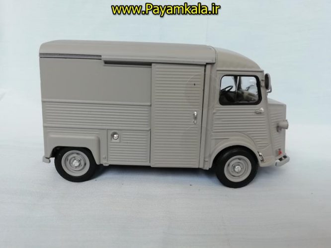 ماکت ماشین اسباب بازی سیتروئن بزرگ (1:24) (WELLY)(CITROEN TYPE H) طوسی