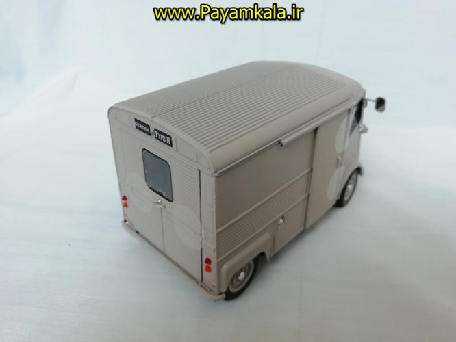 ماکت ماشین اسباب بازی سیتروئن بزرگ (1:24) (WELLY)(CITROEN TYPE H) طوسی