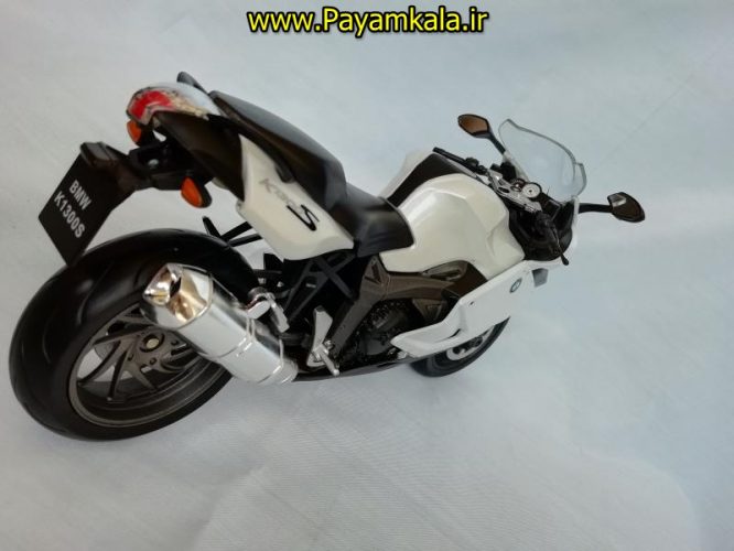 (سایز بزرگ) ماکت فلزی موتورسیکلت ب ام و (BMW K1300S BY WELLY)(1/10)