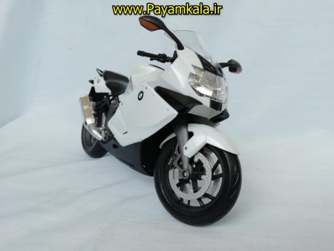 (سایز بزرگ) ماکت فلزی موتورسیکلت ب ام و (BMW K1300S BY WELLY)(1/10)