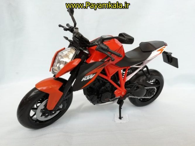 (سایز بزرگ) ماکت فلزی موتورسیکلت کی تی ام (KTM 1290 SUPER DUKE R BY WELLY)(1/10)