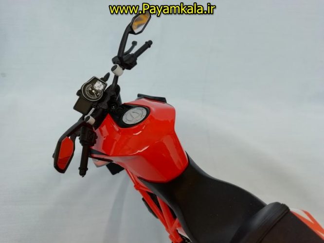 (سایز بزرگ) ماکت فلزی موتورسیکلت کی تی ام (KTM 1290 SUPER DUKE R BY WELLY)(1/10)