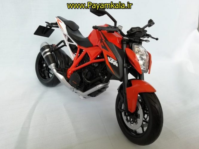 (سایز بزرگ) ماکت فلزی موتورسیکلت کی تی ام (KTM 1290 SUPER DUKE R BY WELLY)(1/10)