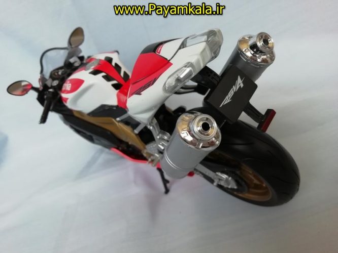 (سایز بزرگ) ماکت فلزی موتورسیکلت آپریلیا (APRILIA RSV 1000R FACTORY BY WELLY)(1/10)