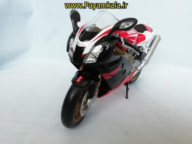 (سایز بزرگ) ماکت فلزی موتورسیکلت آپریلیا (APRILIA RSV 1000R FACTORY BY WELLY)(1/10)