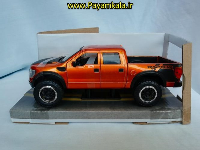 ماکت ماشین اسباب بازی تحت لیسانس فورد رپتور بزرگ (1:24) (JADA)(FORD F-150 SVT RAPTOR) مسی