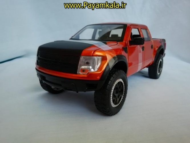 ماکت ماشین اسباب بازی تحت لیسانس فورد رپتور بزرگ (1:24) (JADA)(FORD F-150 SVT RAPTOR) مسی