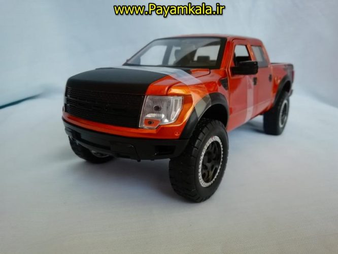 ماکت ماشین اسباب بازی تحت لیسانس فورد رپتور بزرگ (1:24) (JADA)(FORD F-150 SVT RAPTOR) مسی