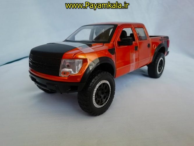 ماکت ماشین اسباب بازی تحت لیسانس فورد رپتور بزرگ (1:24) (JADA)(FORD F-150 SVT RAPTOR) مسی