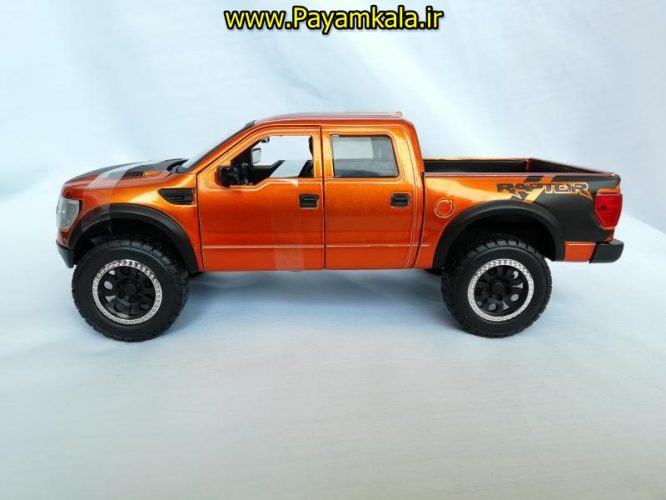 ماکت ماشین اسباب بازی تحت لیسانس فورد رپتور بزرگ (1:24) (JADA)(FORD F-150 SVT RAPTOR) مسی