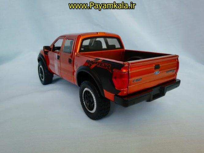 ماکت ماشین اسباب بازی تحت لیسانس فورد رپتور بزرگ (1:24) (JADA)(FORD F-150 SVT RAPTOR) مسی