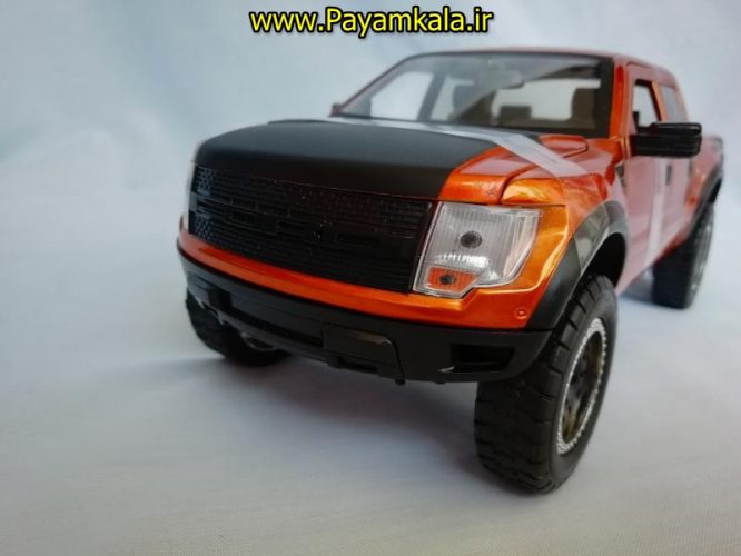 ماکت ماشین اسباب بازی تحت لیسانس فورد رپتور بزرگ (1:24) (JADA)(FORD F-150 SVT RAPTOR) مسی