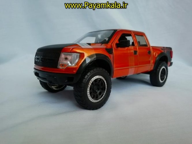 ماکت ماشین اسباب بازی تحت لیسانس فورد رپتور بزرگ (1:24) (JADA)(FORD F-150 SVT RAPTOR) مسی