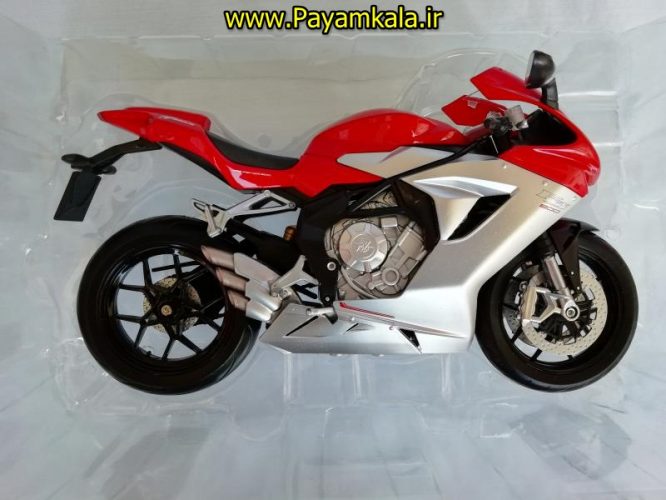 (سایز بزرگ) ماکت فلزی موتورسیکلت ام وی (MV AGUSTA F3 800 BY WELLY)(1/10)